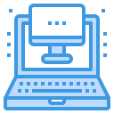 external laptop-computer-and-laptop-itim2101-blue-itim2101-1 icon