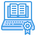 external laptop-online-learning-itim2101-blue-itim2101 icon