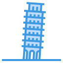 external leaning-tower-of-pisa-landmarks-itim2101-blue-itim2101 icon