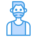 external man-avatar-with-medical-mask-itim2101-blue-itim2101-13 icon