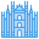 external milan-cathedral-landmarks-itim2101-blue-itim2101 icon