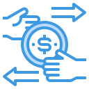external money-transfer-finance-itim2101-blue-itim2101-1 icon