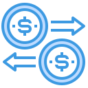 external money-transfer-finance-itim2101-blue-itim2101 icon