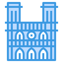 external notre-dame-landmarks-itim2101-blue-itim2101 icon