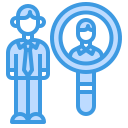 external recruit-business-recruitment-itim2101-blue-itim2101 icon