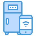 external refrigerator-internet-of-things-itim2101-blue-itim2101 icon