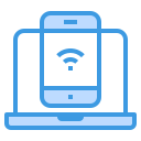 external sharing-smartphone-application-itim2101-blue-itim2101-1 icon