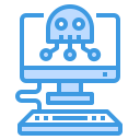external skull-computer-itim2101-blue-itim2101-1 icon