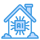 external smarthouse-artificial-intelligence-itim2101-blue-itim2101 icon