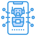 external smartphone-artificial-intelligence-itim2101-blue-itim2101 icon