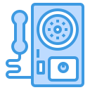 external telephone-retro-device-itim2101-blue-itim2101-1 icon