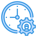 external time-management-human-resources-itim2101-blue-itim2101 icon