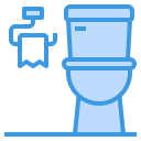 external toilet-household-equipment-itim2101-blue-itim2101 icon