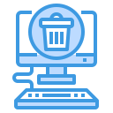 external trash-computer-itim2101-blue-itim2101 icon