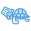 external turtle-plastic-pollution-itim2101-blue-itim2101-1 icon