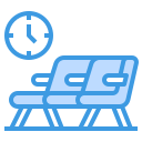 external waiting-room-travel-itim2101-blue-itim2101 icon