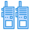 external walkie-talkies-retro-device-itim2101-blue-itim2101 icon