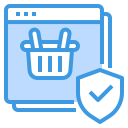 external warranty-online-shopping-itim2101-blue-itim2101 icon