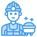 external worker-male-occupation-avatar-itim2101-blue-itim2101 icon