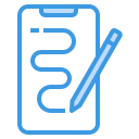 external writing-mobile-technology-itim2101-blue-itim2101 icon
