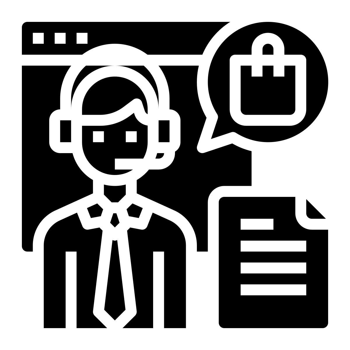 Callcenter-Mitarbeiter icon