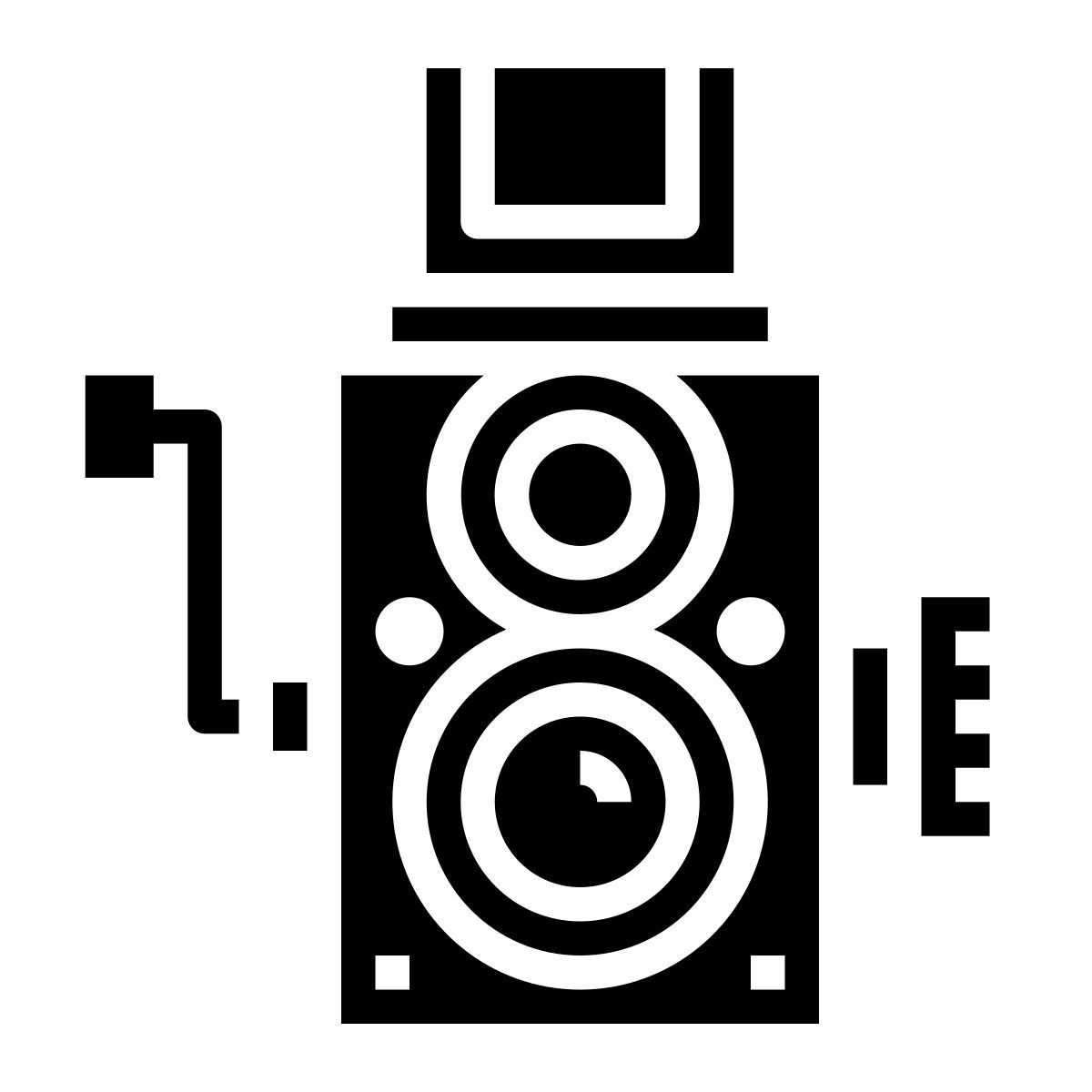 retro camera icon