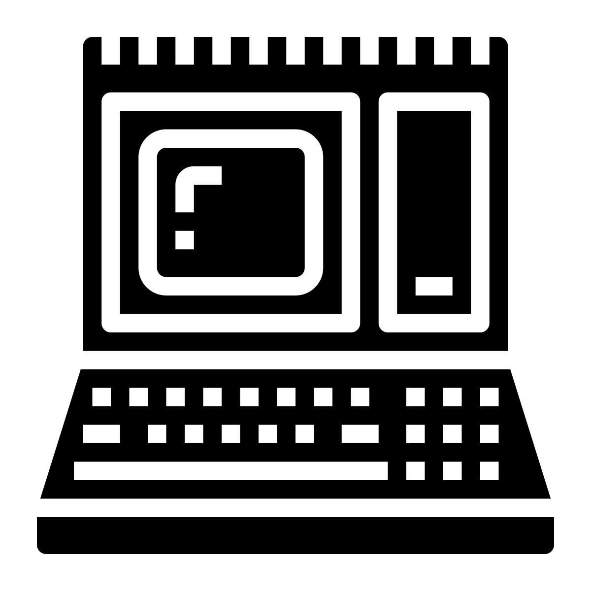 vintage computer icon