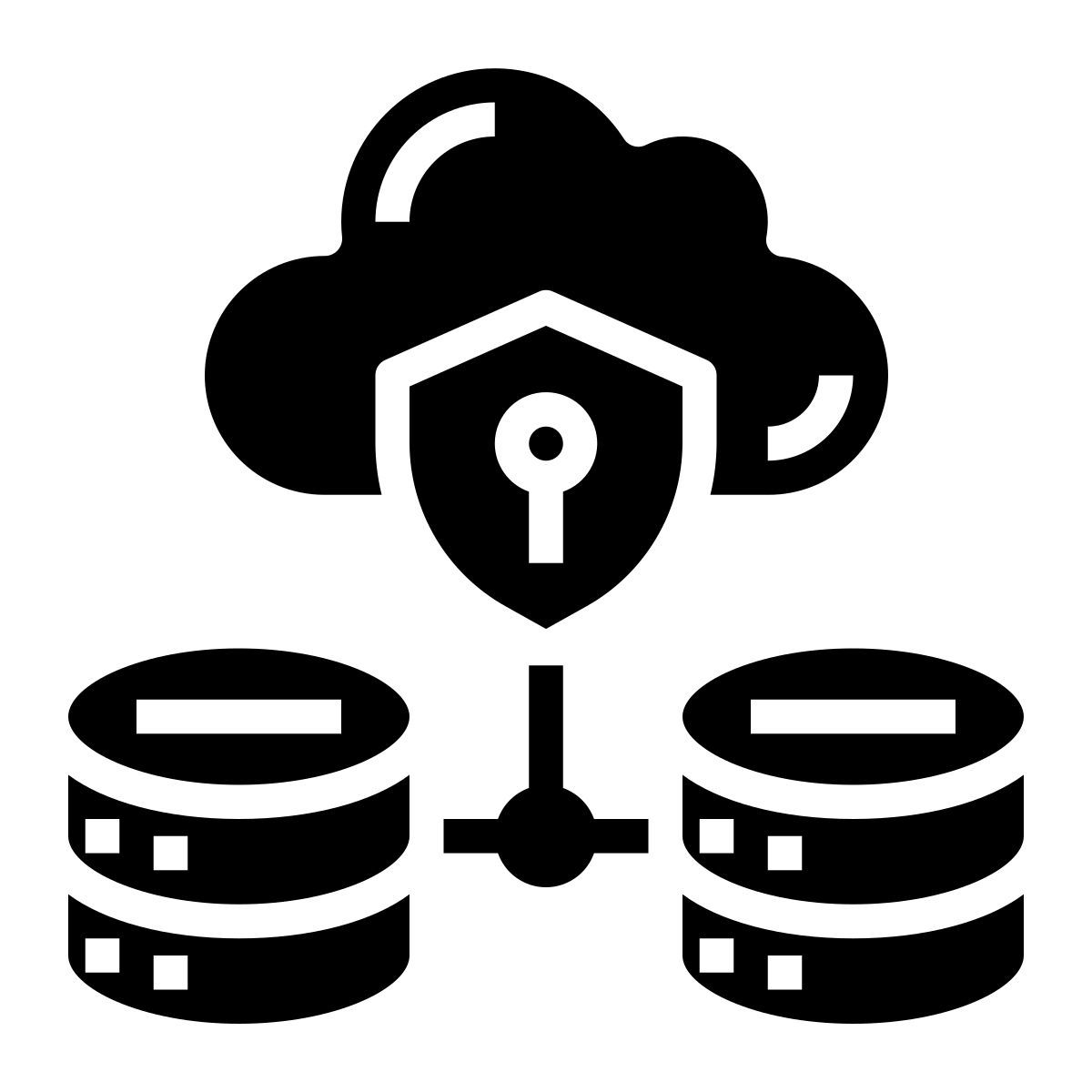 cloud database security icon