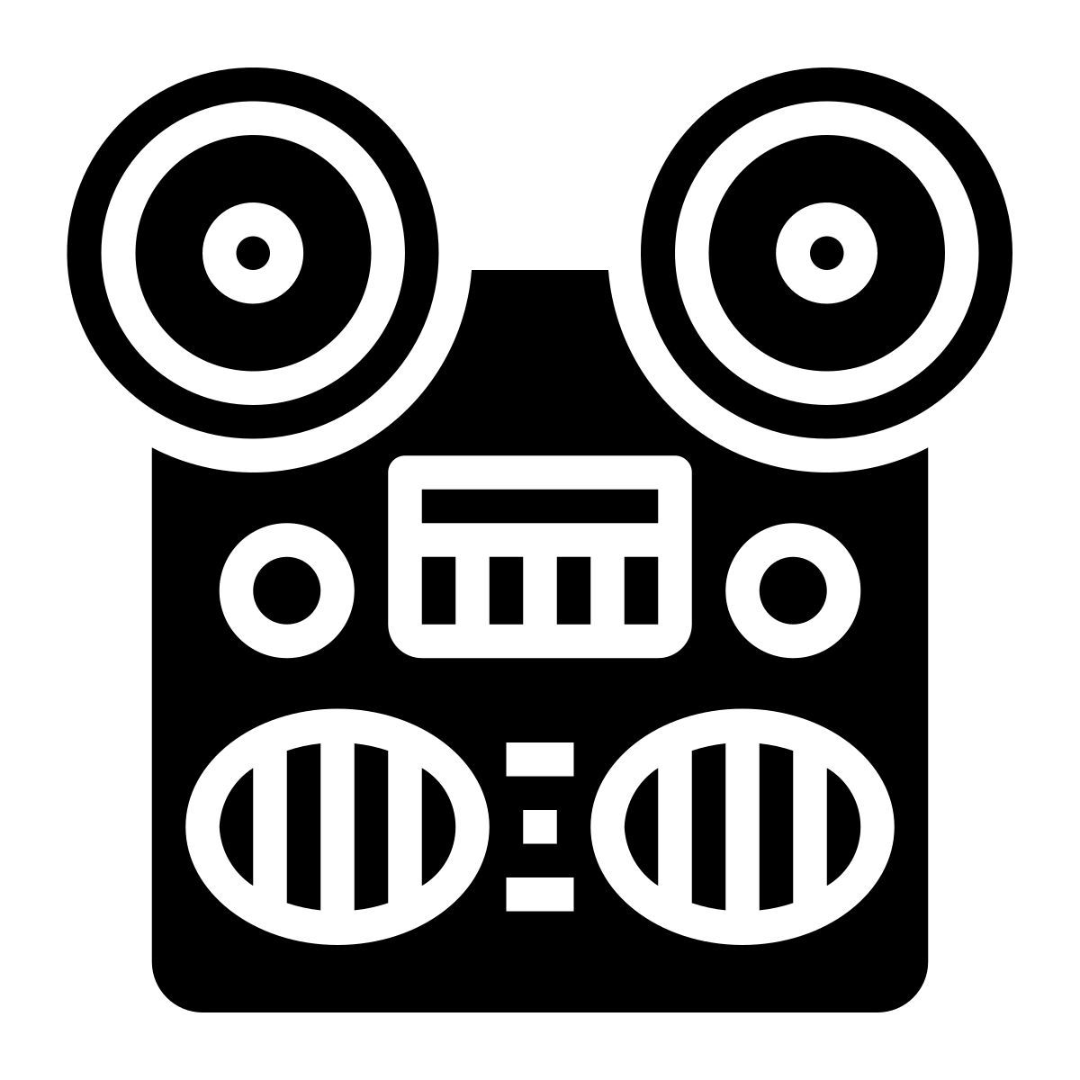 reel to reel tape icon