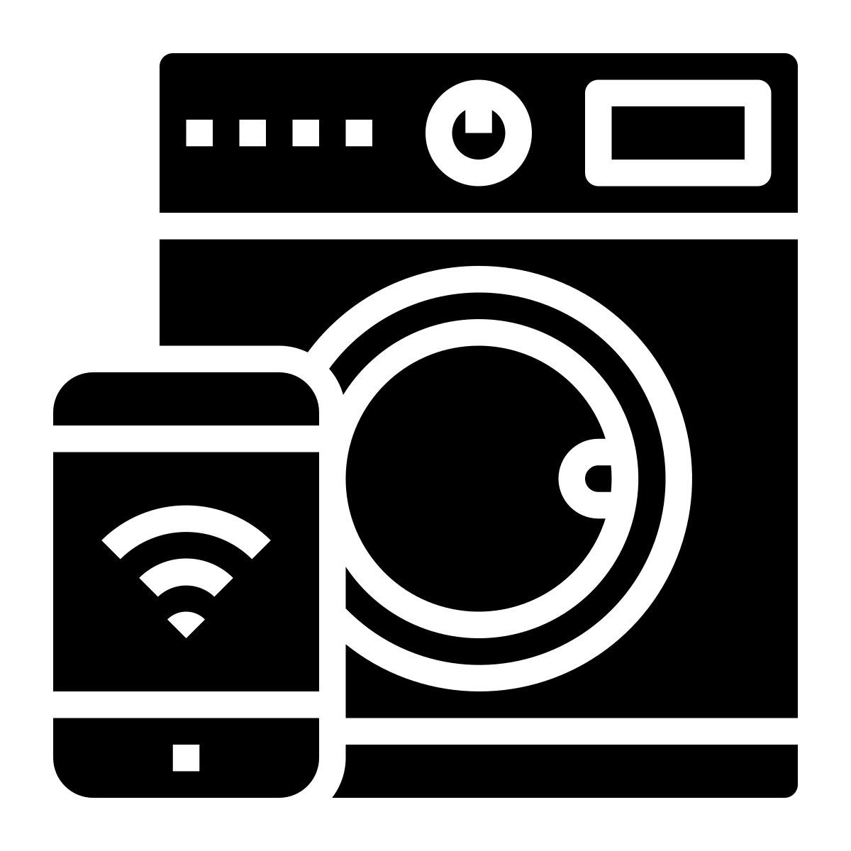 smart washing machine icon