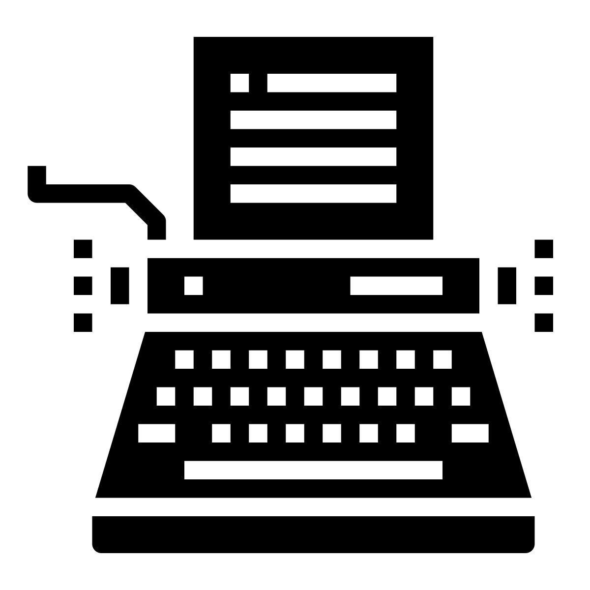 typewriter icon