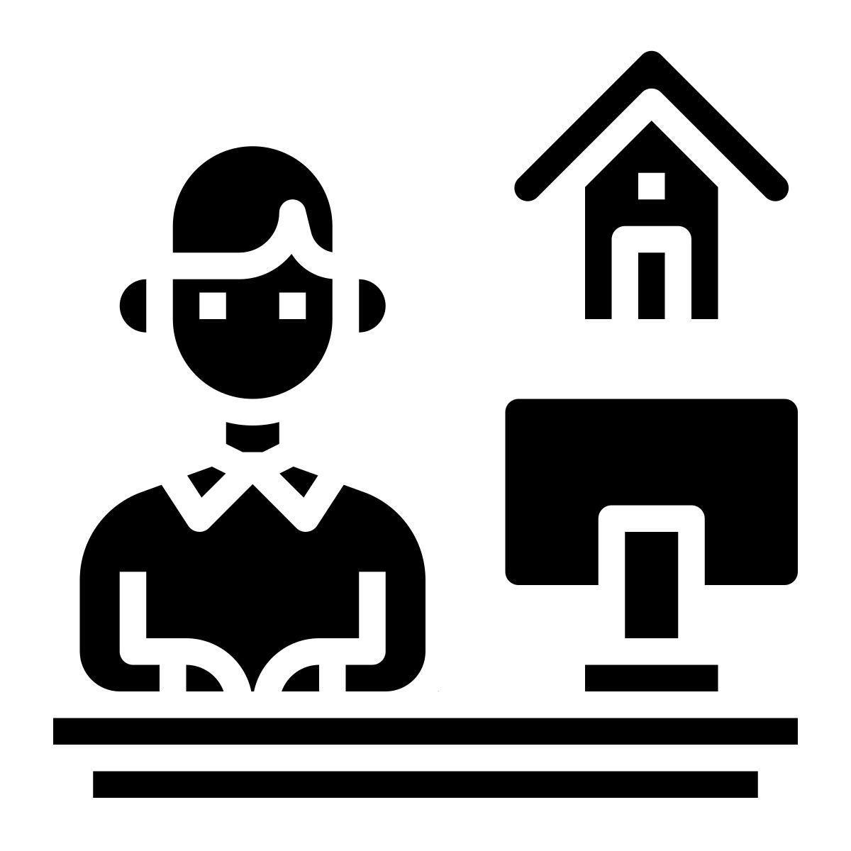 work from home icon