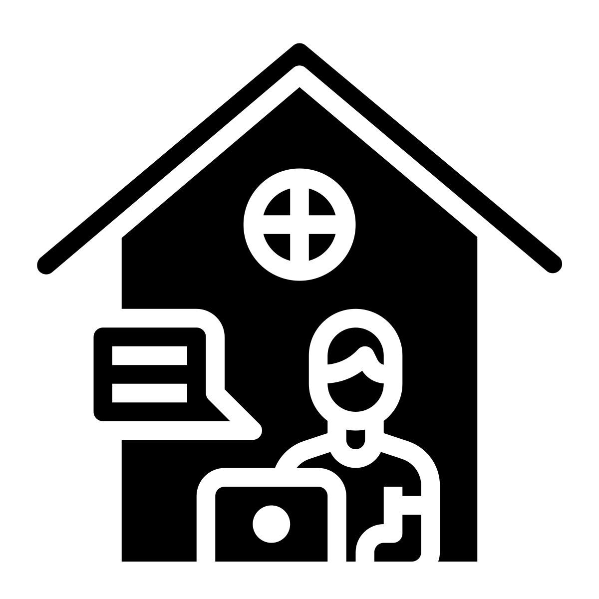 lavoro esterno da casa lavoro da casa itim2101 fill itim2101 icon