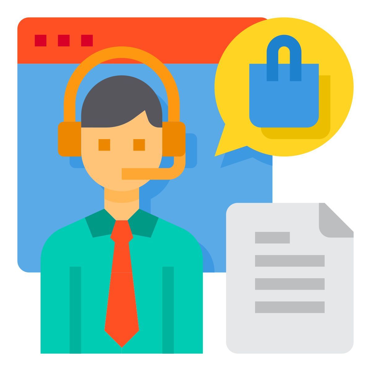 callcenter mitarbeiter icon