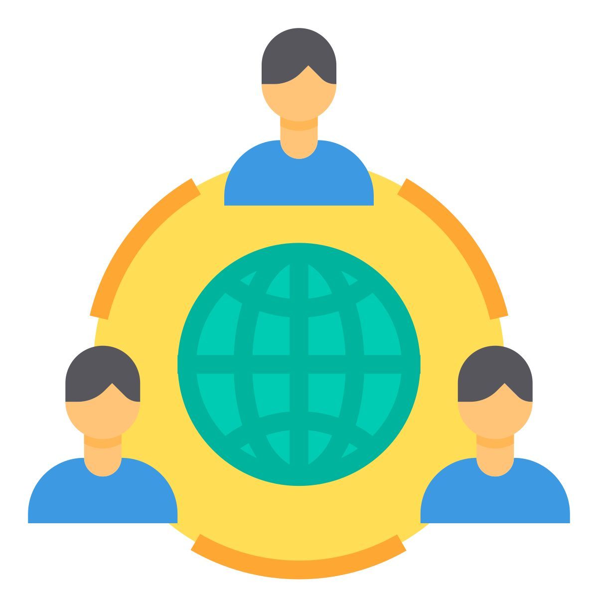 global cooperation icon