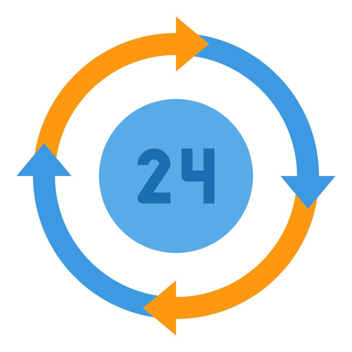 24 hours icon
