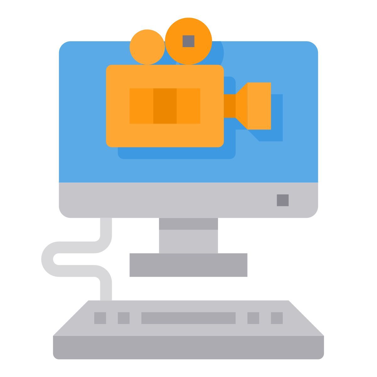 online video camera icon