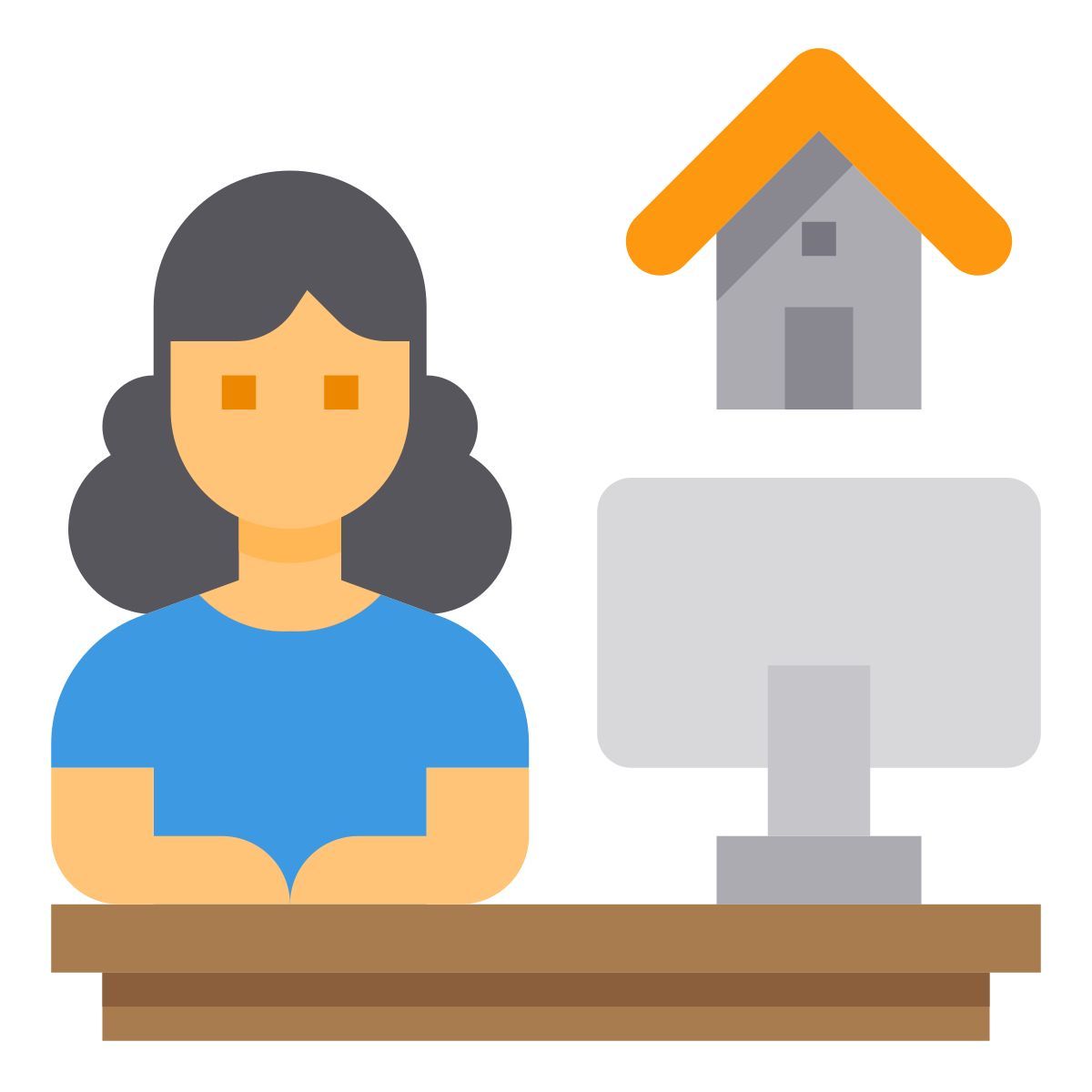 working at home icon
