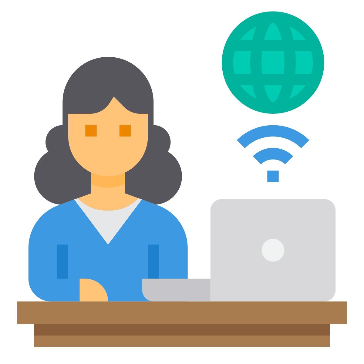 working at home icon