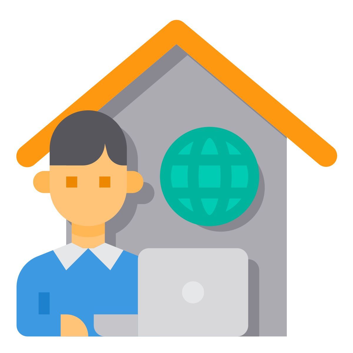 working at home icon