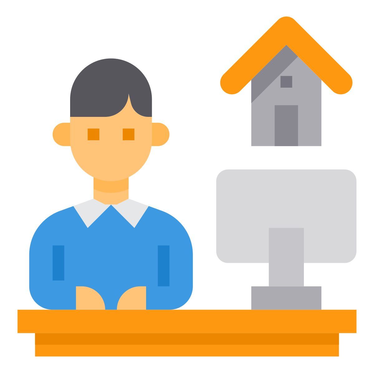 working at home icon
