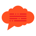 external chat-speech-bubble-itim2101-flat-itim2101-24 icon