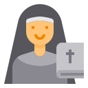 external nun-life-style-avatar-itim2101-flat-itim2101 icon