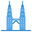 external petronas-twin-tower-landmarks-itim2101-flat-itim2101 icon