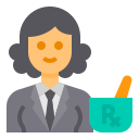 external pharmacist-female-occupation-avatar-itim2101-flat-itim2101 icon
