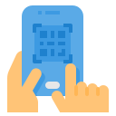external qr-code-mobile-payment-itim2101-flat-itim2101 icon