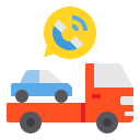 external tow-truck-travel-itim2101-flat-itim2101 icon