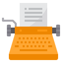 external typewriter-retro-device-itim2101-flat-itim2101 icon