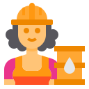 external worker-female-occupation-avatar-itim2101-flat-itim2101-1 icon