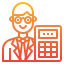 external accountant-life-style-avatar-itim2101-gradient-itim2101 icon